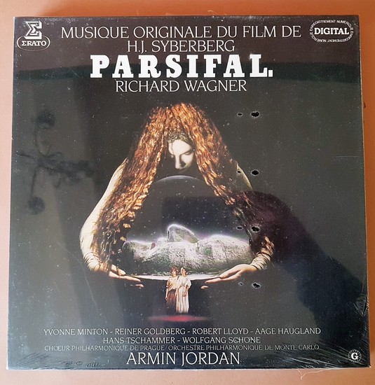 Coffret disques musique film ERATO, provenance Toscan du Plantier, PARSIFAL, ARMIN JORDAN.